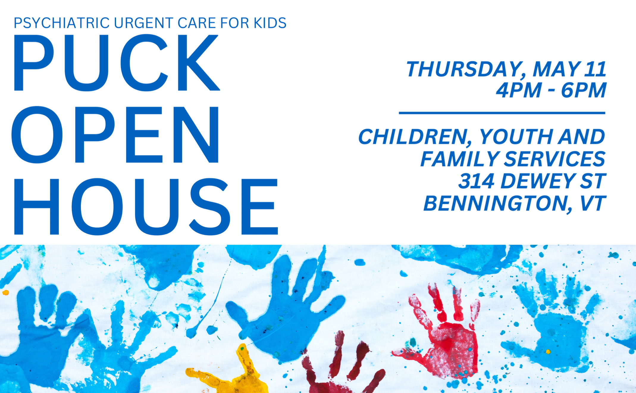 United Counseling Service (UCS) to host Psychiatric Urgent Care for Kids (PUCK) open house May 11