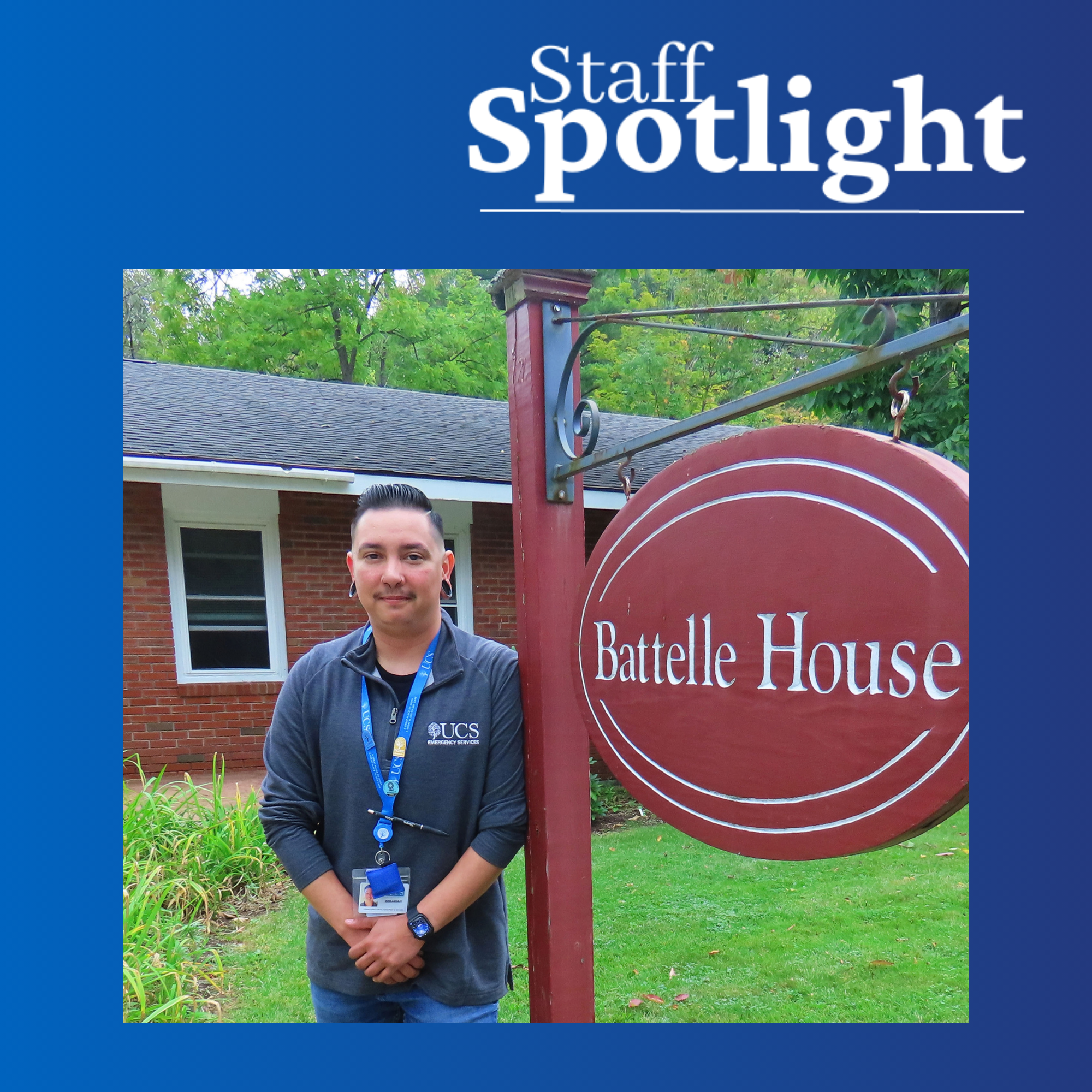 Staff Spotlight – Zekariah England, Battelle House Manager